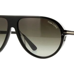 Tom Ford Gradient Black Aviator Sunglasses